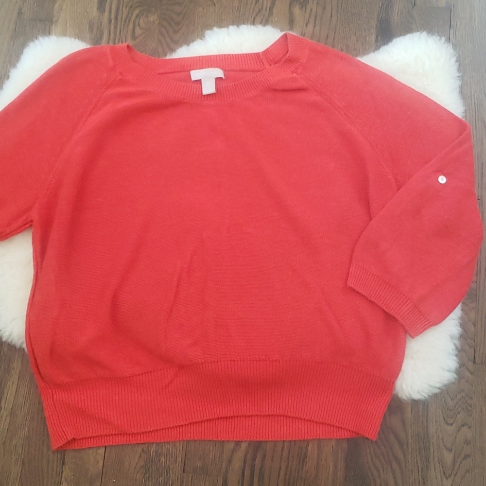 Banana Republic Coral Scoop Neck Sweater
